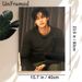 Handsome Korean Male Portrait Painting Poster, Warm-toned Realistic Style Poster, Stylish Wall Decor Ideal For Bedroom, Living Room_maomaolike.com