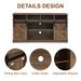 TV Stand Sliding Barn Door Modern&Farmhouse Wood Entertainment Center, Storage Cabinet Table Living Room With Adjustable Shelves For TVs Up To 65",Natural Brown_maomaolike.com