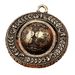 Brass Fortune Globe Rotating Vintage Creative Car Keychain Pendant Bell Hanging Ornament Street Stall Small Item_maomaolike.com