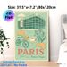 Paris Themed Painting Poster, Retro Soft-toned Paris Lifestyle Elements Poster, French-inspired Decor To Add Cozy Ambiance For Living Room, Dining_maomaolike.com