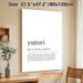Yutori Definition Painting Poster, Minimalist Black & White Typographic Poster, Soothing Life Concept Decor Ideal For Bedroom, Study And Living Room_maomaolike.com