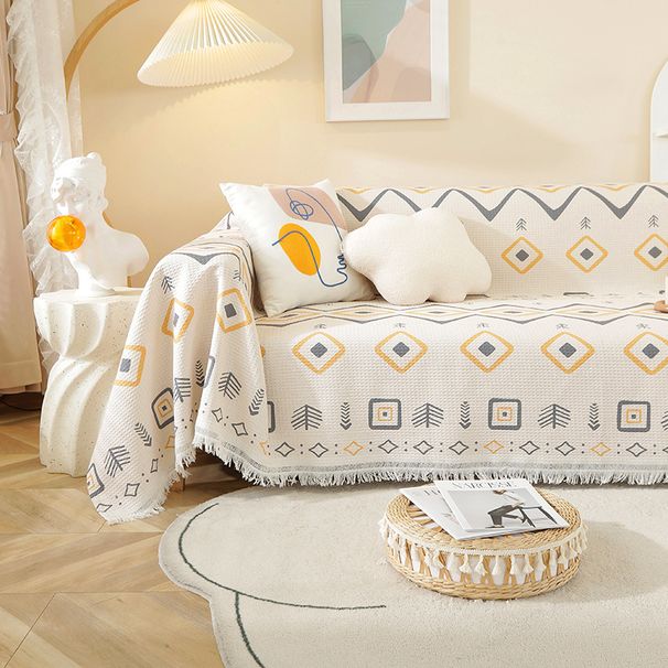 Nordic INS Style One-Piece Cushion Sofa Cover Cloth Summer Home Use All-Inclusive Universal Blanket Wholesale_maomaolike.com