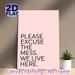 "Please Excuse The Mess" Slogan Painting Poster, Soft Pink Minimalist Typographic Poster, Lighthearted Humorous Decor Ideal For Living Room, Entryway_maomaolike.com