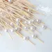 100PCS Gold Silvery White Fruit Pearl Bamboo Skewers Party Cake Dessert Tail Food Buffet Toothpick_maomaolike.com