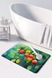 Missouri Hawthorns In Watercolor Memory Foam Kitchen Mat Machine Washable Anti-Fatigue Mat Cushion Comfort Bath Mat Or Kitchen Rug_maomaolike.com