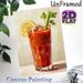 Bloody Mary Cocktail Painting Poster, Vibrant Impasto Oil Style Poster, Rich Red Cocktail With Lemon & Celery Garnish, Brings Artistic Flair To Home_maomaolike.com