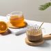 Heat-Resistant Modern Glass Coffee Mug With Handle – Japanese-Inspired Pumpkin Design, Ideal For Home, Office & Gifts_maomaolike.com