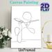 Woman In Hat Line Art Painting Poster, Minimalist Single-line Abstract Figure Poster, Sleek Understated Decor Ideal For Bedroom, Living Room, Hallway_maomaolike.com