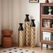 Floor Metal Vases Decorated White Metal Vases Set Of 3 Gorgeous Home Decoration Large Glazed Metal Vases 24.8in/29in/33.8in Height_maomaolike.com