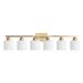 6 Light Gold Bathroom Vanity Light, Gold Bathroom Light Fixtures, 38 Modern Brushed Gold Vanity Lighting Fixtures For Bathroom Over Mirror, Gold Sconces Wall Lighting For Bedroom Living Room_maomaolike.com