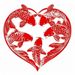 Chinese Folk Custom Lucky Fortune Koi Fish Paper-cut Finished Transparent Waterproof Sunproof Self-adhesive Glass Door_maomaolike.com