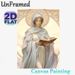 Religious Saint-like Female Painting Poster, Soft-toned Art Nouveau Style Poster, Serene Elegant Design Ideal For Home And Spiritual Space Decor_maomaolike.com