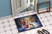 Chinese Crested And Santa Claus Doormat Front Door Mat Indoor Outdoor Rugs For Entryway, Non Slip Washable Low Pile, 24H X 36W_maomaolike.com