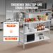 VEVOR Stainless Steel Food Prep Table, 18 X 48 X 34 Inch Commercial Kitchen Worktable, With 2 Adjustable Undershelf, Heavy Duty Prep Table Metal Work Table For BBQ, Kitchen, Home, And Garage_maomaolike.com