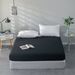 Home Garden Solid Color Brushed Bedspread Mattress Protector_maomaolike.com