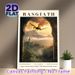 Basgiath Dragon Fantasy Painting Poster, Atmospheric Sunset Castle & Mountain Landscape Poster, Enchanting Magical Design, Ideal For Home Decor, Study_maomaolike.com