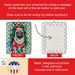 Pug Christmas Porcelain Ornament Christmas Tree Hanging Decorations For Home Christmas Holiday, Rectangle, Gift, Multicolor_maomaolike.com