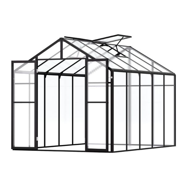 VEVOR Polycarbonate Greenhouse 8 X 10 Ft Outdoor Walk-in Greenhouse For Garden_maomaolike.com