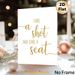 Witty Quote Typography Painting Poster, Elegant Gold Script Lettering Poster, Humorous Quote Design Ideal For Home Bar, Dining Space Decor_maomaolike.com