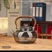 1 Single Pot Black Fat Tea Brewing With Handle, Borosilicate Glass Material, High Temperature Resistant, Open Flame_maomaolike.com