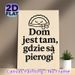 Pierogi Themed Painting Poster, Minimalist Cute Cartoon Pierogi Graphic Poster, Warm Home-themed Quote Decor Ideal For Kitchen And Dining Room_maomaolike.com