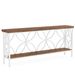 2-Tier Console Table, Industrial Sofa Table Behind Couch_maomaolike.com
