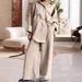 Women's Clothing nine quarter sleeve shirt loose pants two piece suit_maomaolike.com