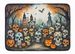 Calaveras Sugar Skulls Spooky Halloween Memory Foam Kitchen Mat Machine Washable Anti-Fatigue Mat Cushion Comfort Bath Mat Or Kitchen Rug_maomaolike.com