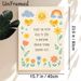Blessing Text & Cute Nature Elements Painting Poster, Soft Pastel Cartoon Style Poster, Warm Heartening Decor Ideal For Living Room, Bedroom Wall_maomaolike.com