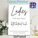 Ladies Themed Typography Painting Poster, Minimalist Black & White Text Poster, Elegant Decorative Piece Ideal For Home Bar, Party Space And Dance_maomaolike.com
