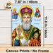 Saint Nicholas Themed Painting Poster, Traditional Vibrant Orthodox Icon Style Poster, Exquisite Detailed Religious Artwork Ideal For Home Prayer_maomaolike.com