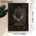 Gothic Skeleton Love Painting Poster, Vintage Dark Gothic Style Poster, Romantic Skeleton Heart With Quote & Spider Web Design, Ideal For Bedroom And_maomaolike.com