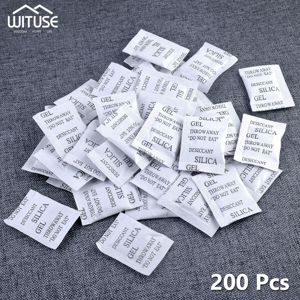 200 Packs DIY Silica Gel Desiccant Absorb Moisture Multipurpose Drying Agent Bags 1g Silica Gel Packs Wholesale Dropship_maomaolike.com