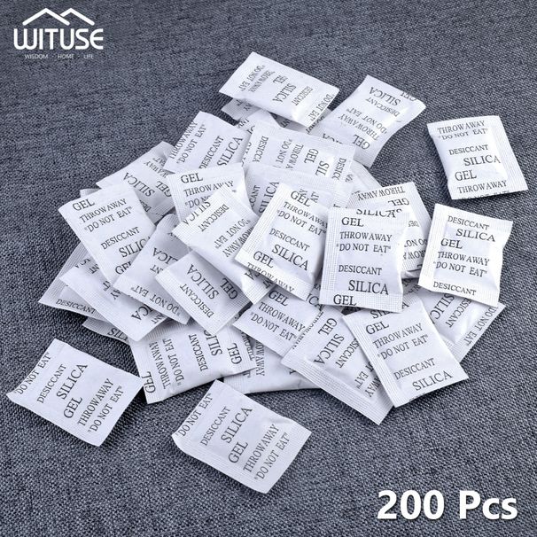200 Packs DIY Silica Gel Desiccant Absorb Moisture Multipurpose Drying Agent Bags 1g Silica Gel Packs Wholesale Dropship_maomaolike.com