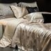 Luxurious Italian High-End Jacquard Gilded Satin Bedding Set Four Seasons Premium Tencel Cotton Four-Piece Home Textile_maomaolike.com