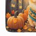 Pomeranian Fall Memory Foam Kitchen Mat Machine Washable Anti-Fatigue Mat Cushion Comfort Bath Mat Or Kitchen Rug_maomaolike.com