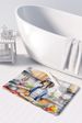 Saluki The Chef Memory Foam Kitchen Mat Machine Washable Anti-Fatigue Mat Cushion Comfort Bath Mat Or Kitchen Rug_maomaolike.com
