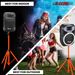 5 Core Speaker Stand Tripod Floor Tall Adjustable Up To 72 Inch DJ Studio Monitor Stands Pole Mount - SS ECO ORG WOB_maomaolike.com