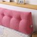 SOGA 2X 120cm Pink Triangular Wedge Bed Pillow Headboard_maomaolike.com