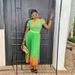 Women's Clothing rainbow print short sleeved loose skirt women's two piece suit_maomaolike.com