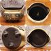 Brass Carved Bridge Ear Indoor Ancestor Hall Offering High Holder Stick Sandalwood Incense Burner Metal Craft Ornament_maomaolike.com