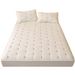 Class A Soybean Fiber Quilted Single Piece Thickened Full Wrap Three-Piece Set Simmons Mattress Protector Cover_maomaolike.com