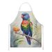 Rainbow Lorikeet Apron Cooking Kitchen Server Baking Crafts Gardening For Adult Women Men, Unisex, Large, Multicolor_maomaolike.com