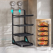 Kitchen Prep With Suction Cup, Multi-Functional Wall-Mounted Household Multi-Layer Foldable Countertop Vegetable Rack_maomaolike.com