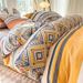 2026 Spring New Bohemian Style All-Cotton Brushed Printed Four-Piece Three-Piece Cover Set, Single Duvet Cover Bedding Set_maomaolike.com