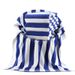 Blue Striped Beach Towel, Pure Cotton, Enlarged Swimming Towel, Absorbent And Quick Drying, Bath Towel_maomaolike.com