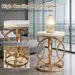 Round End Table, Modern Bedside Table With Marble Topw_maomaolike.com