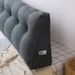 SOGA 4X 100cm Dark Grey Triangular Wedge Bed Pillow Headboard_maomaolike.com