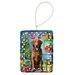 Chesapeake Bay Retriever Christmas Reindeer Porcelain Ornament Christmas Tree Hanging Decorations For Home Christmas Holiday, Rectangle, Gift, Multicolor_maomaolike.com