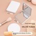 Square Plastic Double Sided Standing Makeup Mirror, Mini Portable Handheld Compact Mirror, Beauty Vanity Mirror For Student Dorm Home Daily Dressing
_maomaolike.com